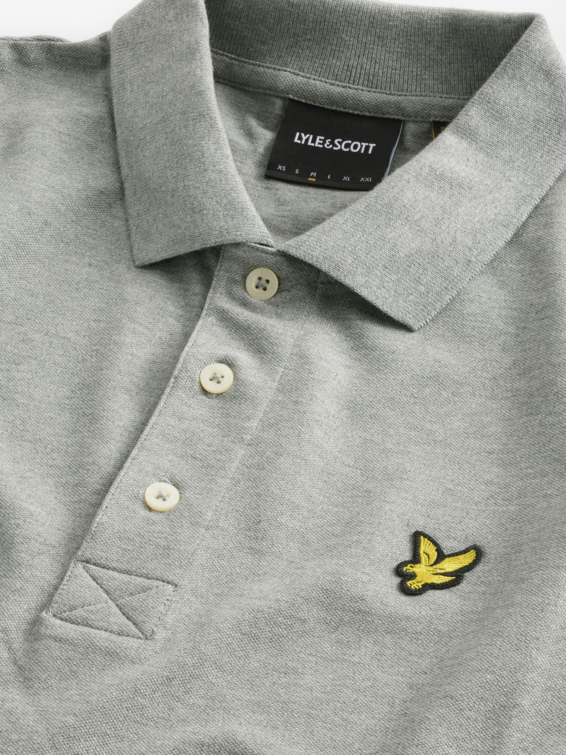 Buy Lyle Scott Grey Classic Polo Shirt from Next Ireland