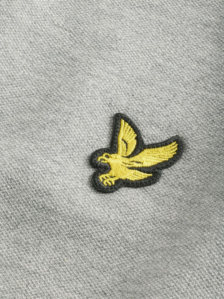Lyle & Scott Grey Classic Polo Shirt - Image 7 of 8