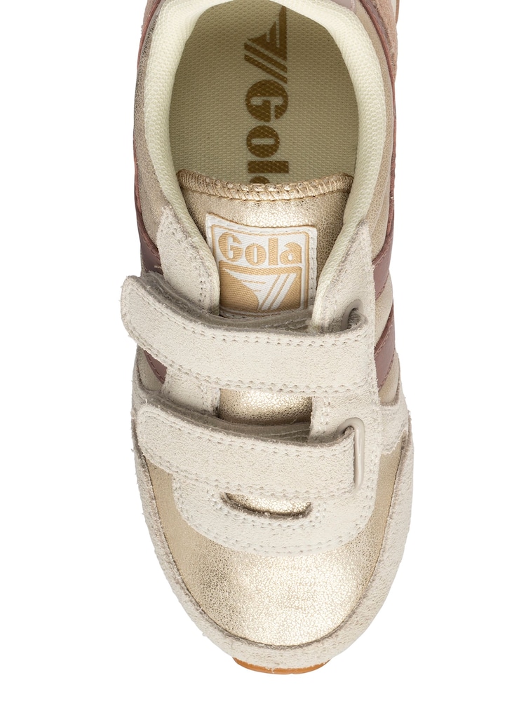 Gola Gold Kids' Daytona Blaze Strap Trainers - Image 4 of 4