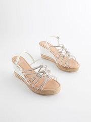 Silver Forever Comfort® Jewel Knot Wedges - Image 1 of 6