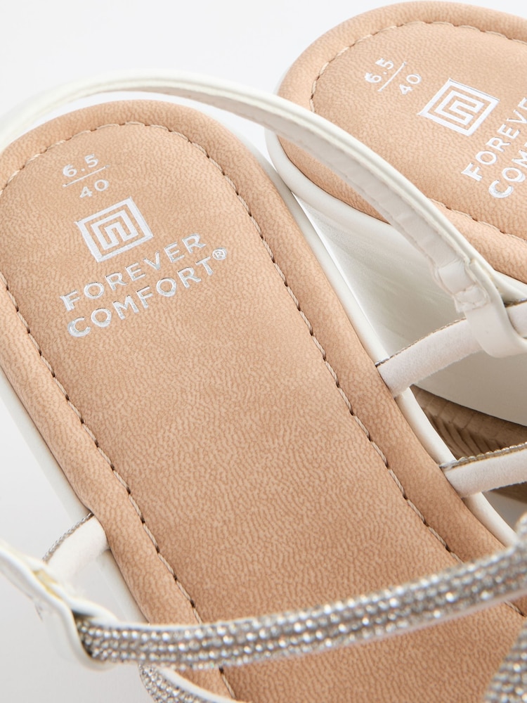 Silver Forever Comfort® Jewel Knot Wedges - Image 6 of 6