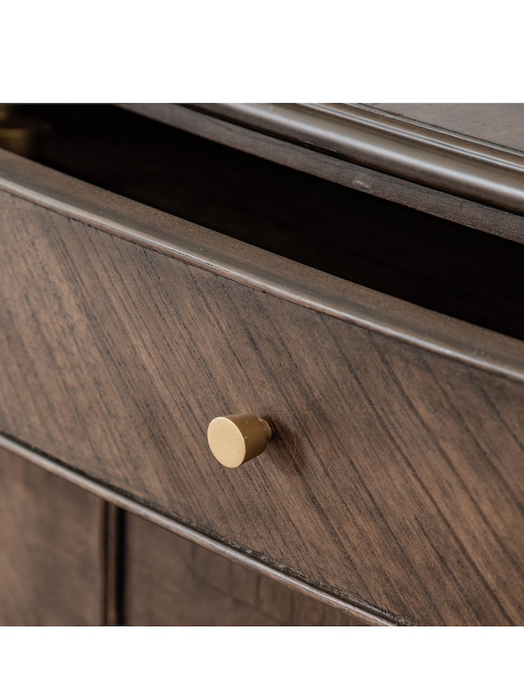 Gallery Home Brown Maddy 2 Door/1 Drawer Sideboard - Image 2 of 8