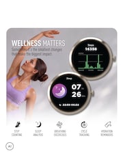 Peers Hardy Cream Reflex Active Spectra Mink Silicone Strap Smart Watch - Image 4 of 9