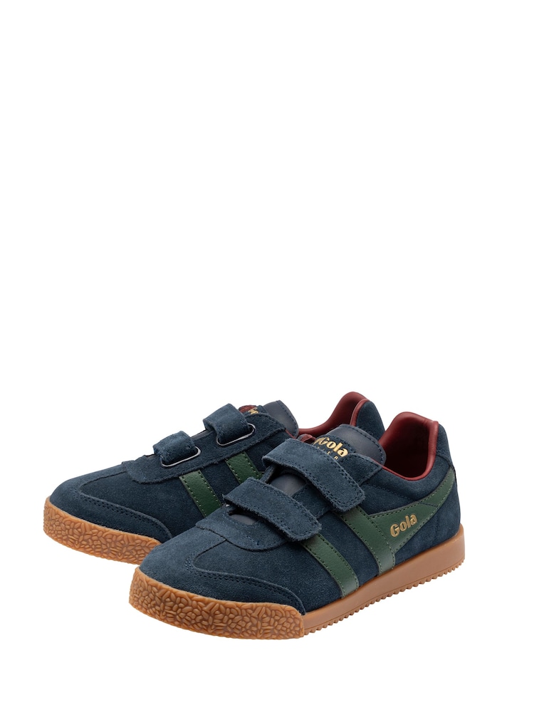 Gola Blue Harrier Suede Strap Trainers - Image 2 of 4