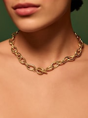 Accessorize Dodatna ogrlica od nerđajućeg čelika od krupne T-šipke - Slika 1 od 2
