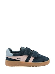 Gola Blue Kids Viper Strap Suede Trainers - Image 1 of 4
