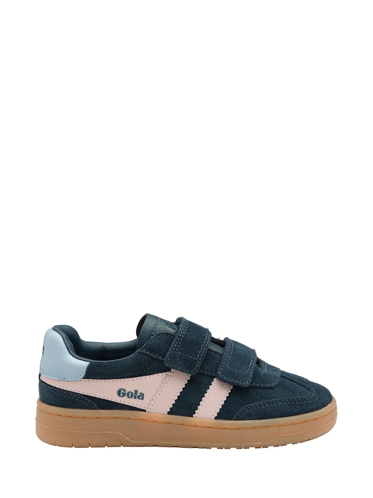 Gola Blue Kids Viper Strap Suede Trainers - Image 1 of 4