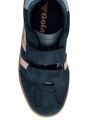Gola Blue Kids Viper Strap Suede Trainers - Image 4 of 4