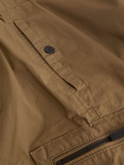 Tan Brown Slim Lightweight Stretch Cargo Utility Trousers - Image 14 of 15
