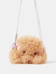 Angels By Accessorize Brown Poodle Cross-Body Bag - Image 1 of 2