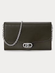 Зеленый - Lauren Ralph Lauren кожаная сумка с длинным ремешком Adair - Image 1 of 5