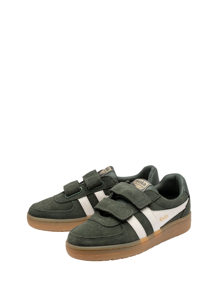 Gola Green Hawk Suede Strap Trainers - Image 2 of 4