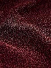 Metallic Red Short Sleeve Sparkle Wide Leg Jumpsuit - Image 5 of 5