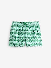 Bjorn Borg Green Print Swim Shorts - Image 1 of 6