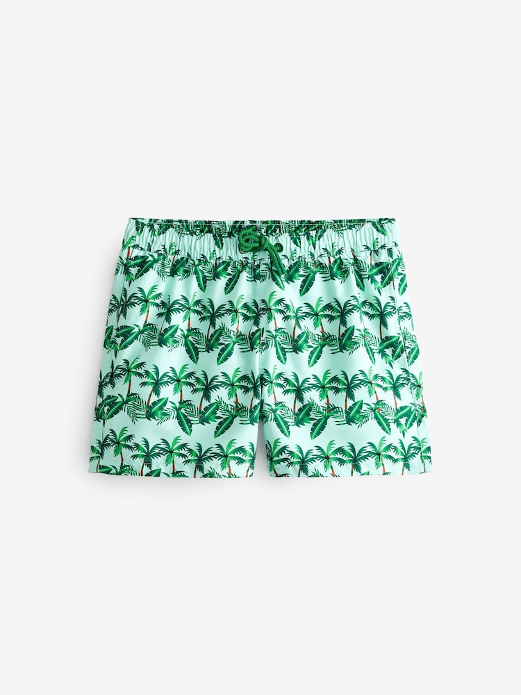 Bjorn Borg Green Print Swim Shorts - Image 1 of 6
