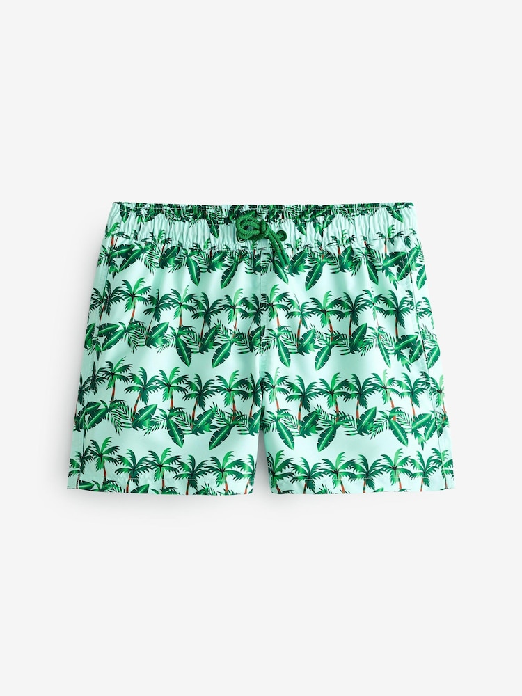 Bjorn Borg Green Print Swim Shorts - Image 6 of 6