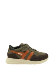Gola Green Kids' Delta Strap Trainers - Image 1 of 4