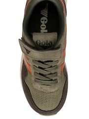 Gola Green Kids' Delta Strap Trainers - Image 4 of 4