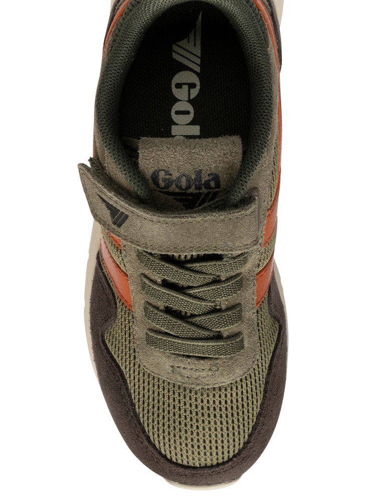 Gola Green Kids' Delta Strap Trainers - Image 4 of 4