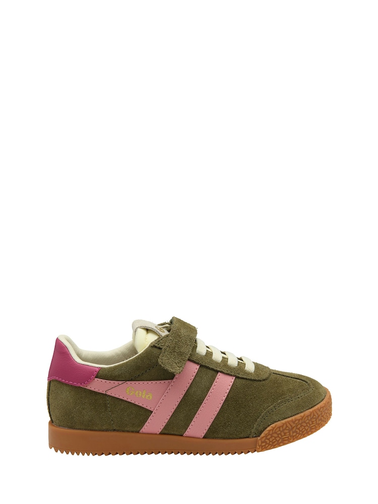 Gola Green Kids' Elan Strap Trainers - Image 1 of 4