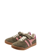 Gola Green Kids' Elan Strap Trainers - Image 2 of 4