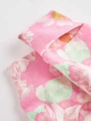 Yellow/Pink Floral 100% Cotton Popper Baby Sleepsuits 3 Pack (0-2yrs) - Image 8 of 8