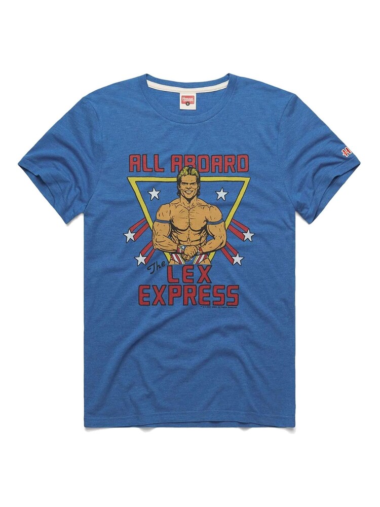 Fanatics Blue Lex Luger ''All Aboard Lex Express'' Homage 100% Cotton T-Shirt - Image 1 of 1