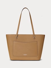 Lauren Ralph Lauren Karly Crosshatch Leather Tote Bag - Image 2 of 6