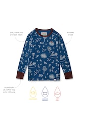 Muddy Puddles Blue Thermal Baselayer Top - Image 4 of 4