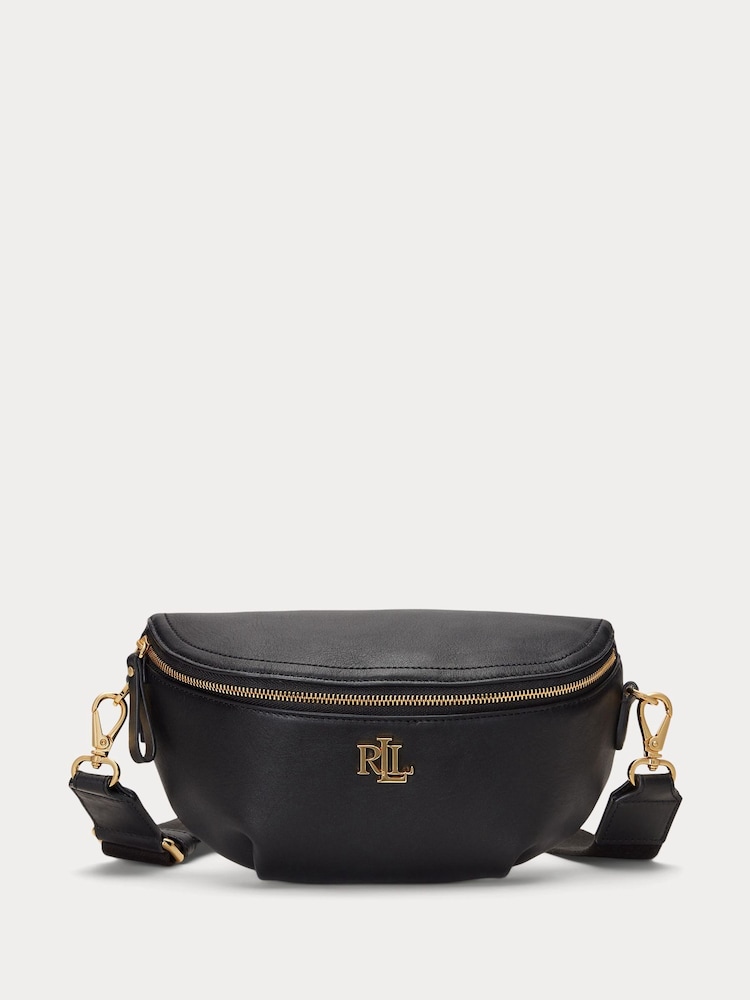 Lauren Ralph Lauren Marcy Leather Belt Black Bag - Image 1 of 6