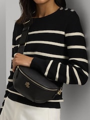 Lauren Ralph Lauren Marcy Leather Belt Black Bag - Image 6 of 6