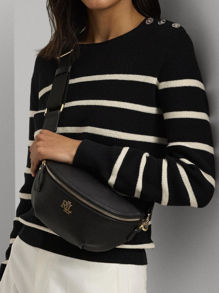 Lauren Ralph Lauren Marcy Leather Belt Black Bag - Image 6 of 6