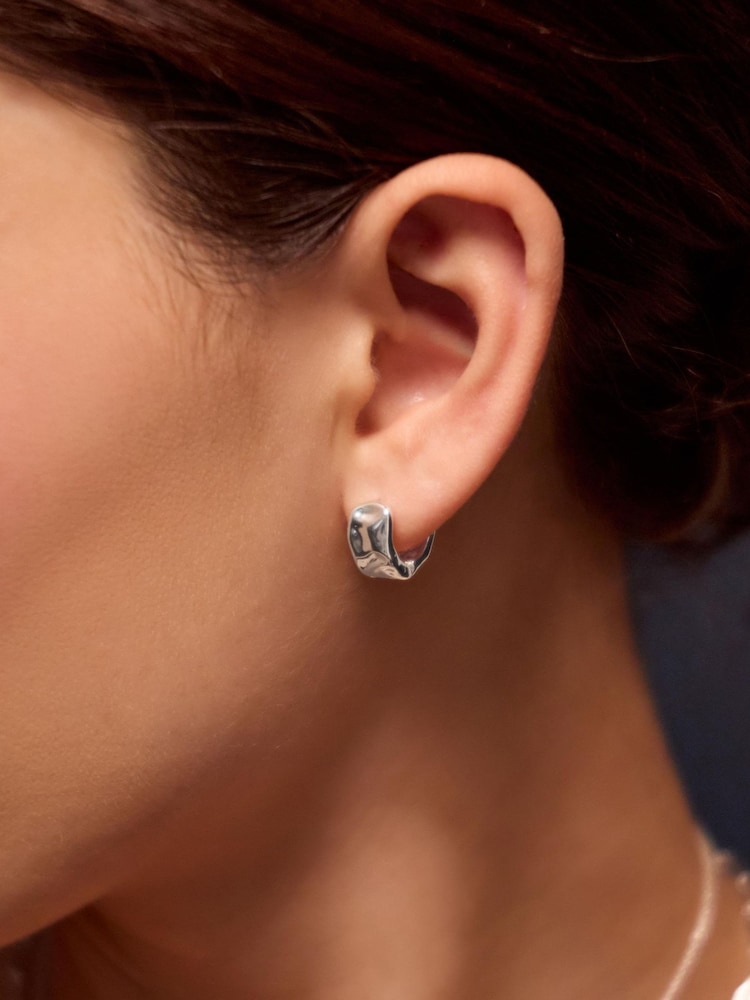 Accessorize Molten Huggie Hoop Sırğalar - 2şəkildən 1 şəkil