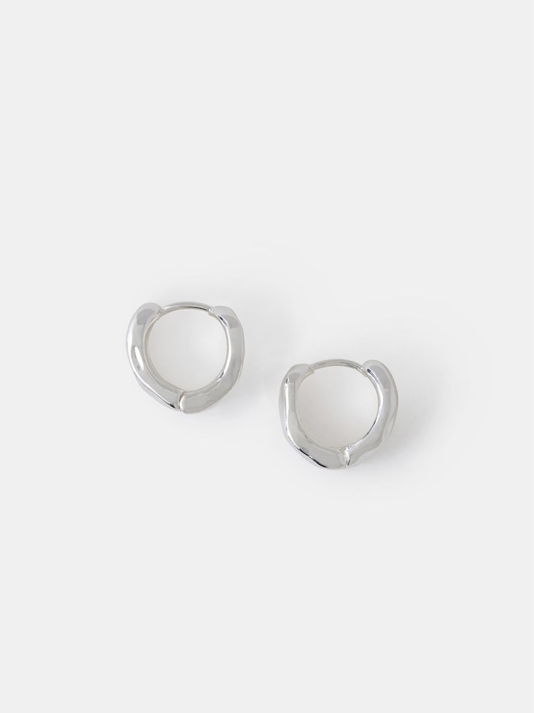 Accessorize Molten Huggie Hoop Sırğalar - 2şəkildən 2 şəkil