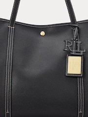 Lauren Ralph Lauren Pebbled Leather Large Emerie Tote Bag - Image 3 of 7