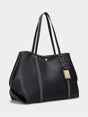 Lauren Ralph Lauren Pebbled Leather Large Emerie Tote Bag - Image 4 of 7