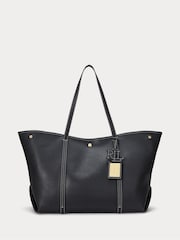 Lauren Ralph Lauren Pebbled Leather Large Emerie Tote Bag - Image 5 of 7