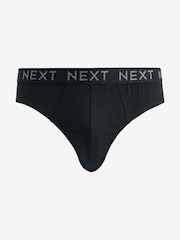 Black 4 pack Cotton Rich Briefs - Image 2 of 6