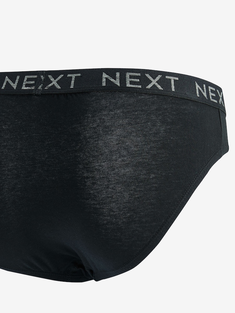 Black 4 pack Cotton Rich Briefs - Image 4 of 6