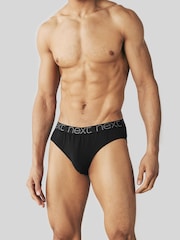 Black 4 pack Cotton Rich Briefs - Image 5 of 6