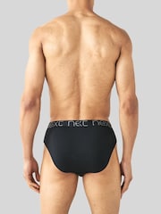 Black 4 pack Cotton Rich Briefs - Image 6 of 6
