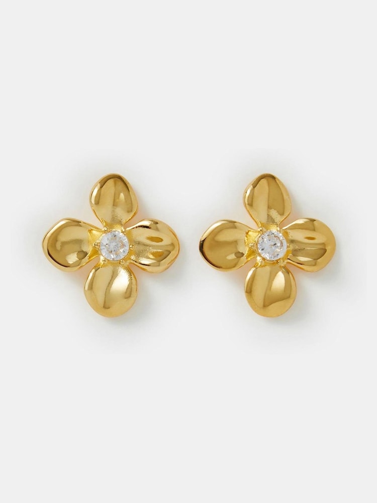 Серьги-гвоздики с цветами из нержавеющей стали Accessorize - Изображение 2 2