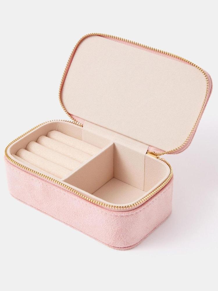 Accessorize Heart Faux Suede Jewellery Box - Պատկեր 2 2-ից