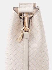 Accessorize Cream Faux Leather Webbing Strap Cross-Body Bag - Image 3 of 3
