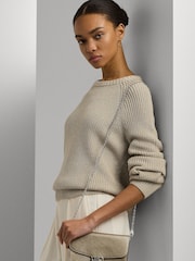 Серебряный - Lauren Ralph Lauren кожаная сумка с длинным ремешком Adair - Image 2 of 8