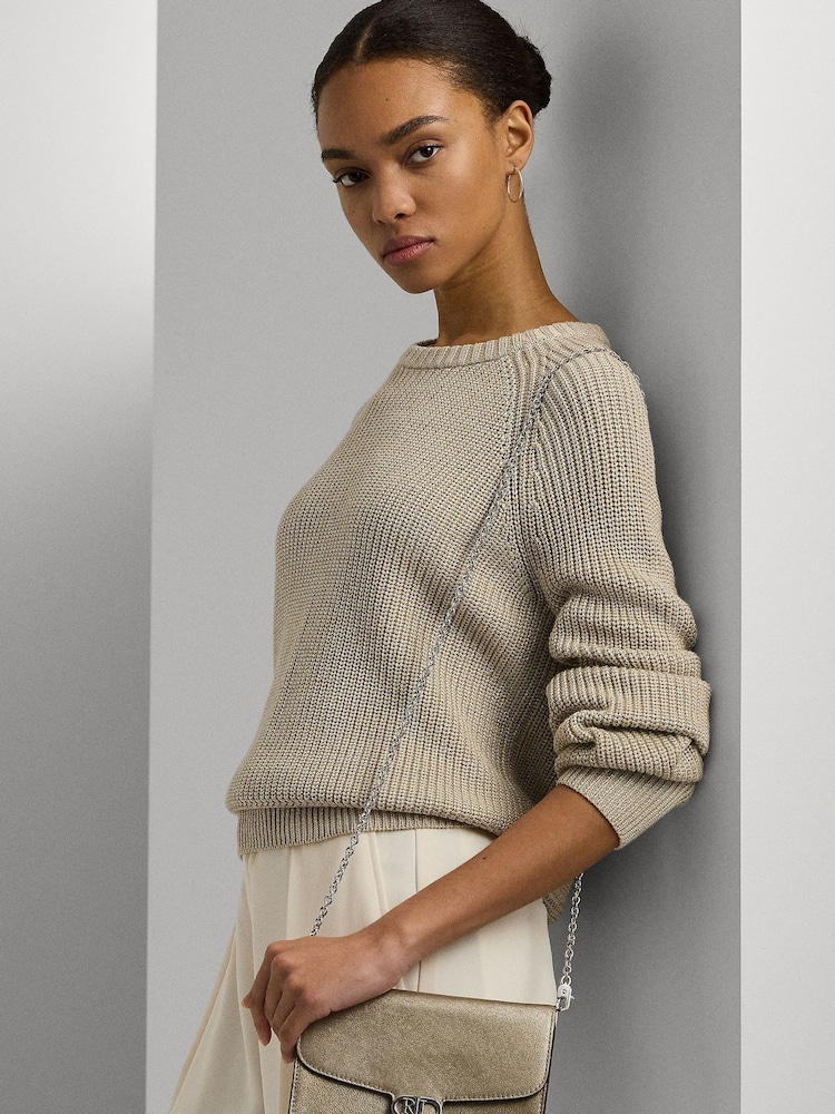 Серебряный - Lauren Ralph Lauren кожаная сумка с длинным ремешком Adair - Image 2 of 8