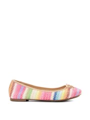 Dune London Pink Tone Regular Fit Hallo Charm Trim Ballet Shoes - Image 3 of 6