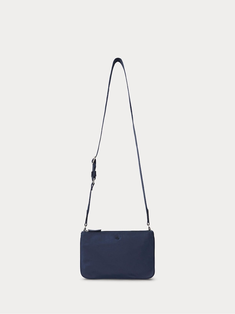 Marineblau - Lauren Ralph Lauren Landyn Umhängetasche aus Nylon, mittelgroß - Bild 1 von 4