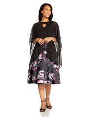 Adrianna Papell Black Pearl Chiffon Shawl - Image 1 of 4