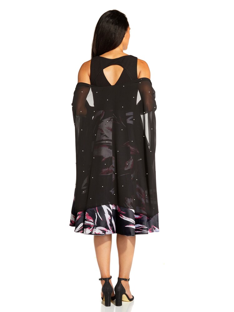 Adrianna Papell Black Pearl Chiffon Shawl - Image 2 of 4